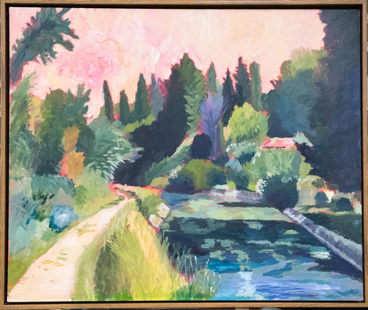 OIL 2nd Place - ALONG THE CANAL  - Amy Schallop-
